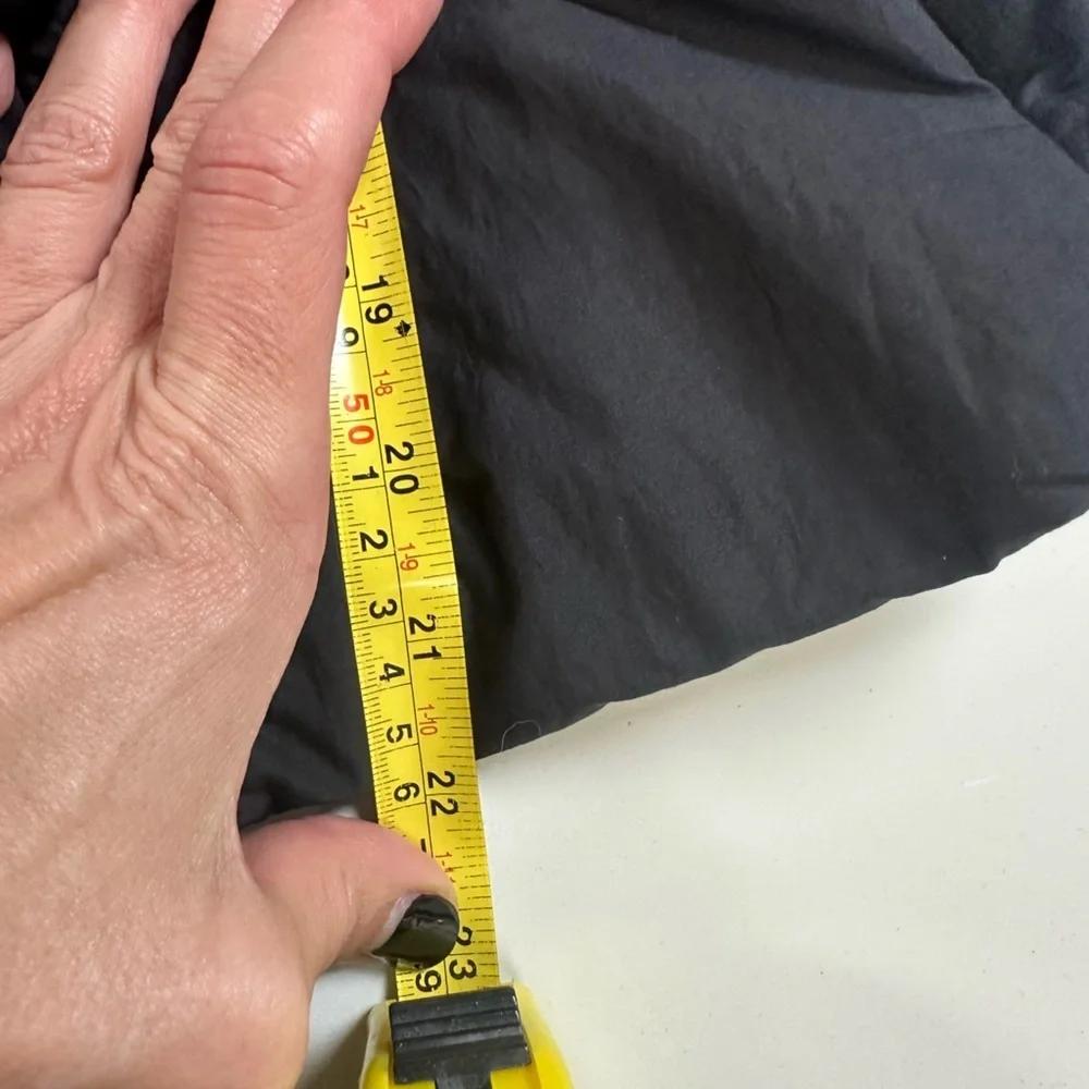 Club Monaco Black Crop Coat XS Double Breasted Tie Waist Funnel Neck - Picture 7 of 7